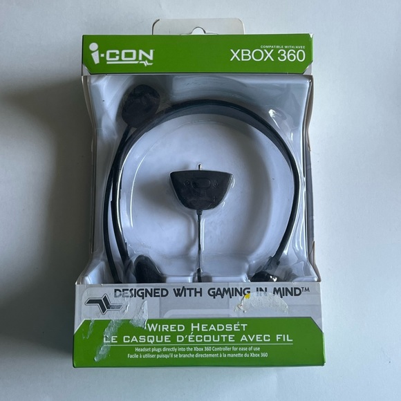 Xbox 360 Wired Headset / New / iCON - Picture 3 of 7